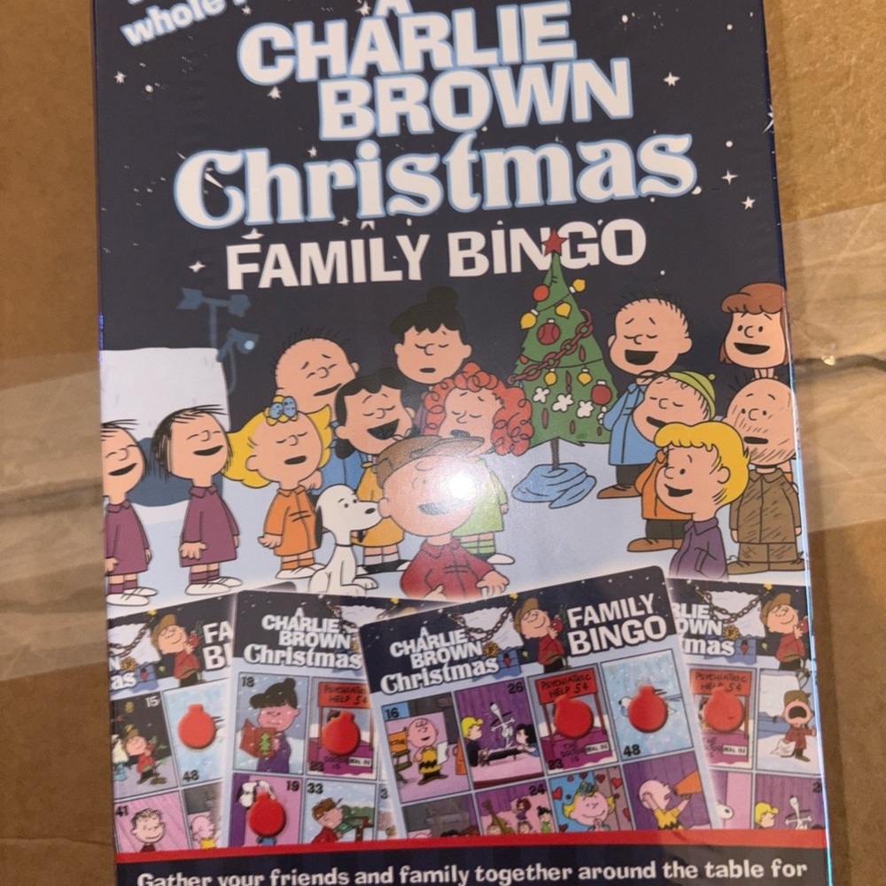 Charlie Brown Christmas Family Bingo‎ Game